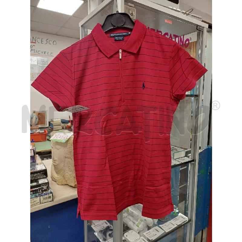 POLO DONNA RIGHE ROSSO BLU RALPH LAUREN | Mercatino dell'Usato Moncalieri - fr. moriondo 1