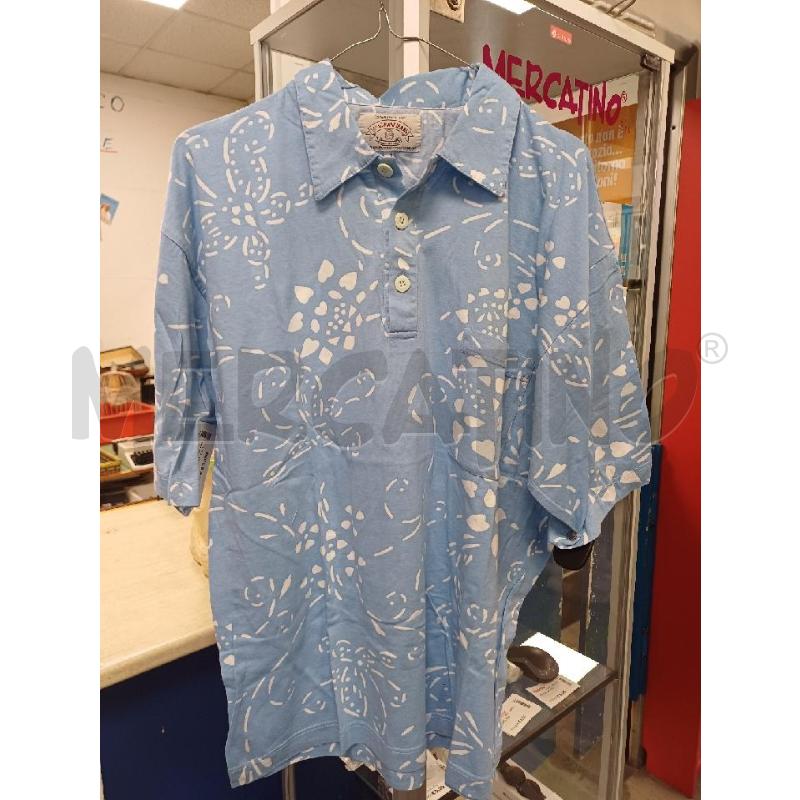POLO UOMO AZZURRA FIORI BIANCO ARMANI JEANS | Mercatino dell'Usato Moncalieri - fr. moriondo 1