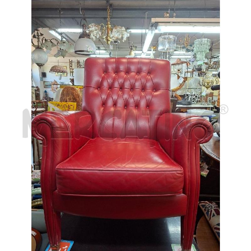 POLTRONA PELLE BORDEAUX | Mercatino dell'Usato Moncalieri - fr. moriondo 1