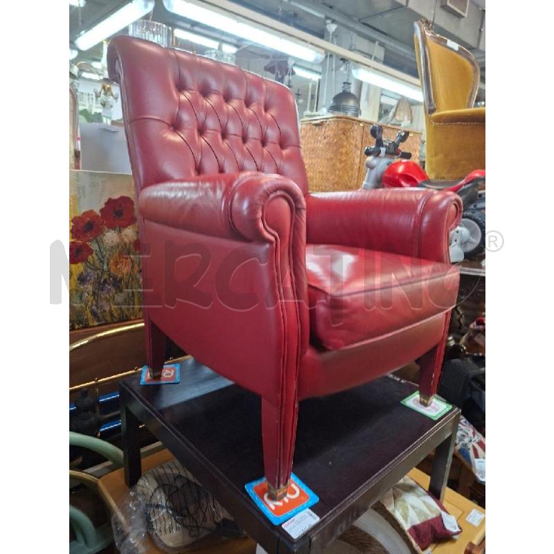 POLTRONA PELLE BORDEAUX | Mercatino dell'Usato Moncalieri - fr. moriondo 2