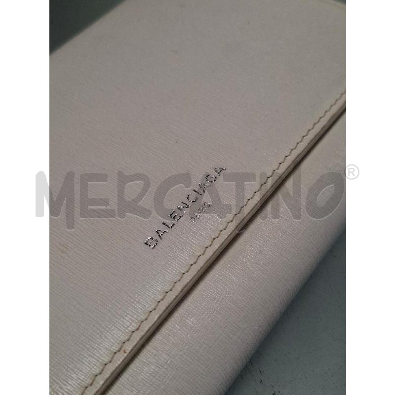 PORTA FOGLIO BALENCIAGA BIANCO | Mercatino dell'Usato Moncalieri - fr. moriondo 2