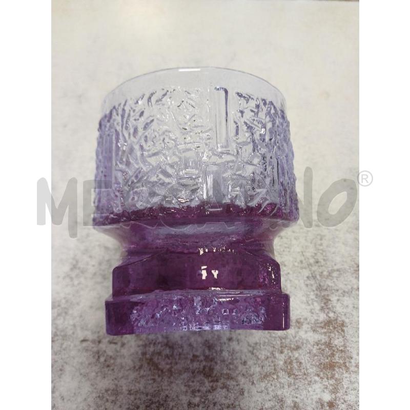 PORTA GHIACCIO VETRO VIOLA | Mercatino dell'Usato Moncalieri - fr. moriondo 2