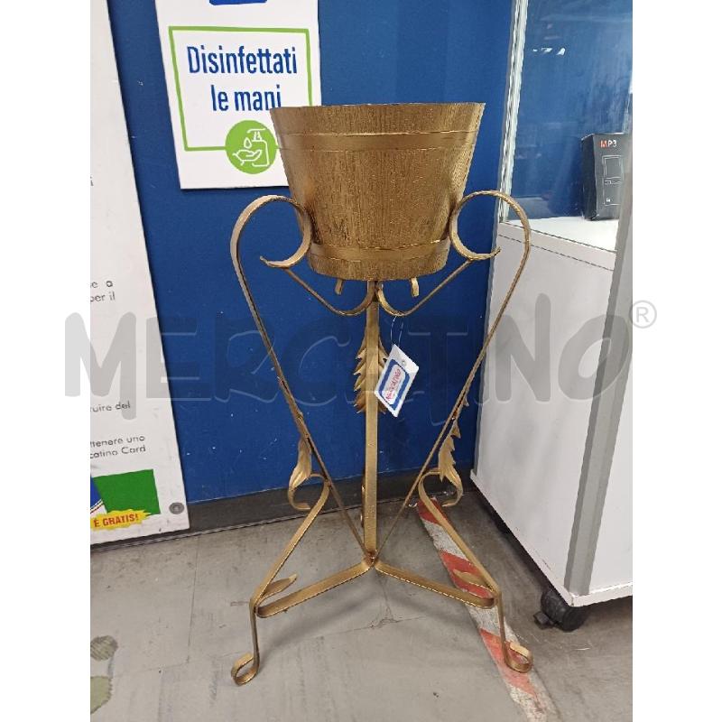 PORTA VASO FERRO DORATO  | Mercatino dell'Usato Moncalieri - fr. moriondo 1
