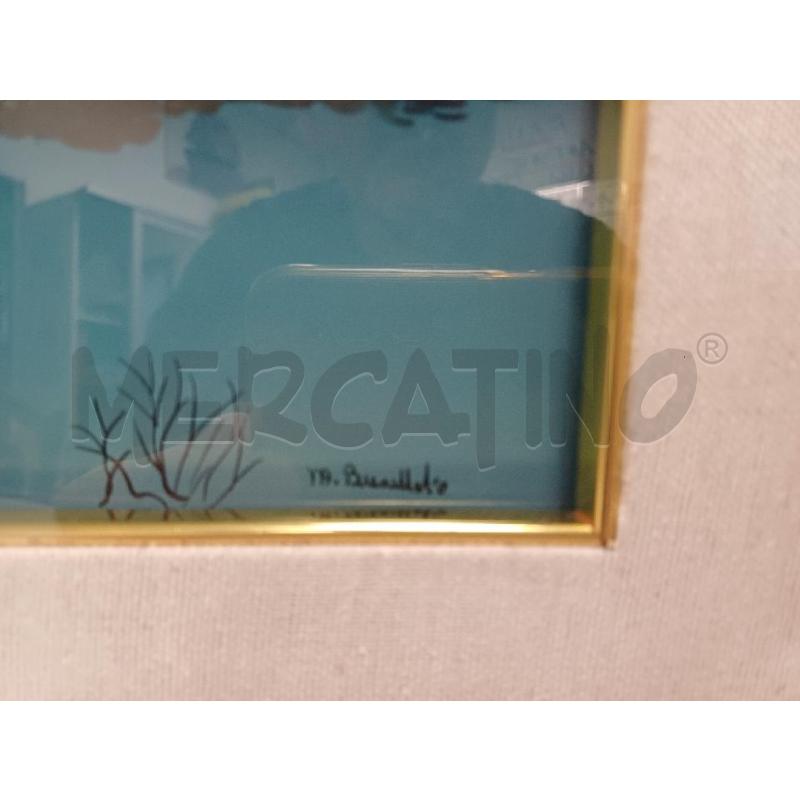 QUADRETTO AL CHIARO DI LUNA OLIO SU VETRO | Mercatino dell'Usato Moncalieri - fr. moriondo 3