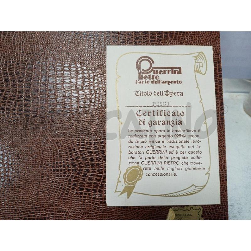 QUADRETTO ARGENTATO PESCI GUERRINI  | Mercatino dell'Usato Moncalieri - fr. moriondo 3