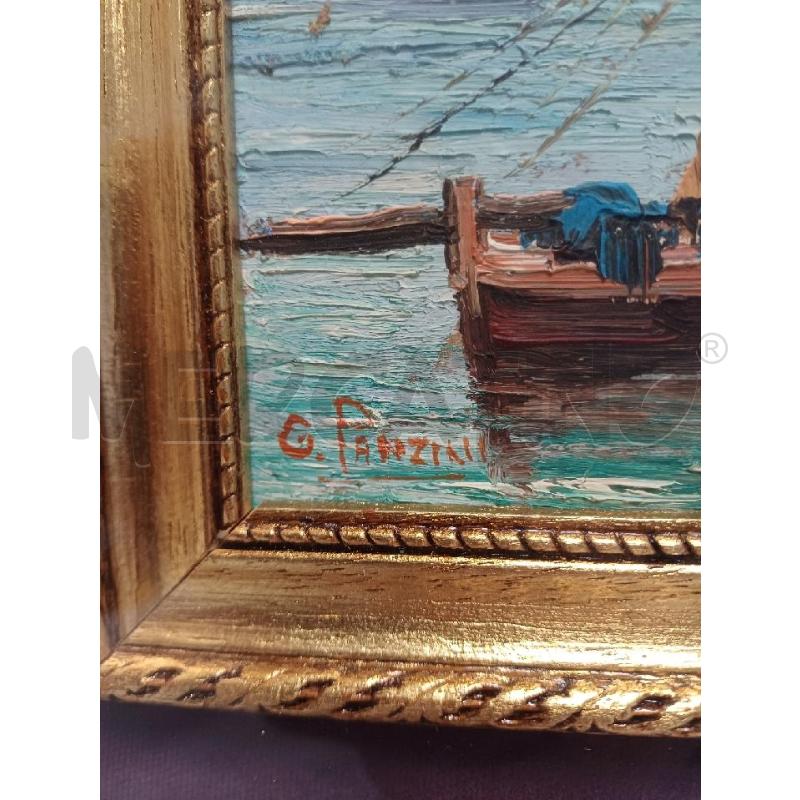 QUADRETTO BARCA VELA G PANZINI | Mercatino dell'Usato Moncalieri - fr. moriondo 3