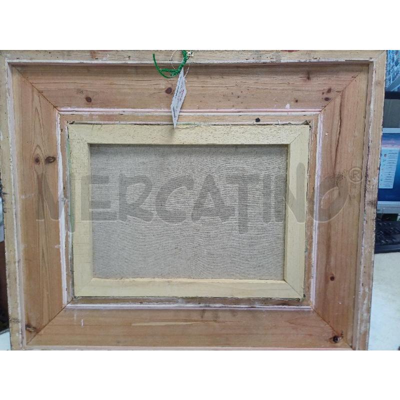 QUADRETTO CANE CORNICE LEGNO DORATO | Mercatino dell'Usato Moncalieri - fr. moriondo 4