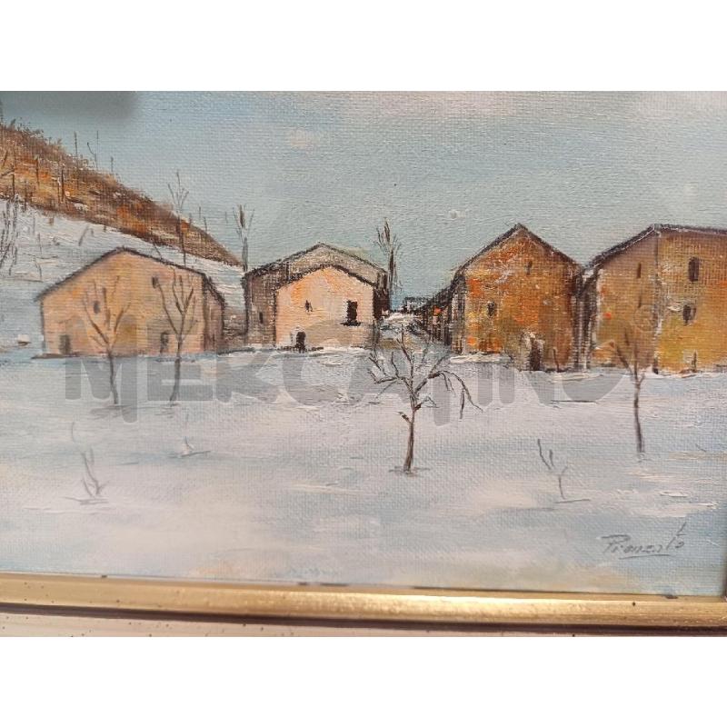 QUADRETTO CASETTE NEVE PIONZATO | Mercatino dell'Usato Moncalieri - fr. moriondo 2