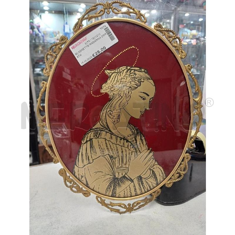 QUADRETTO MADONNA DORATA  | Mercatino dell'Usato Moncalieri - fr. moriondo 1