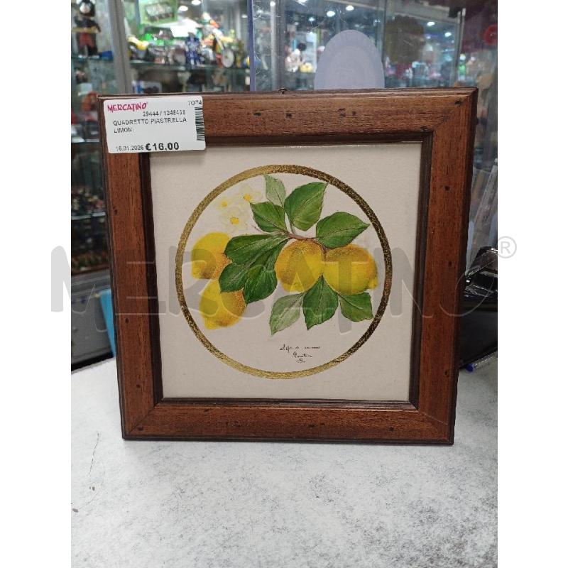 QUADRETTO PIASTRELLA LIMONI | Mercatino dell'Usato Moncalieri - fr. moriondo 1