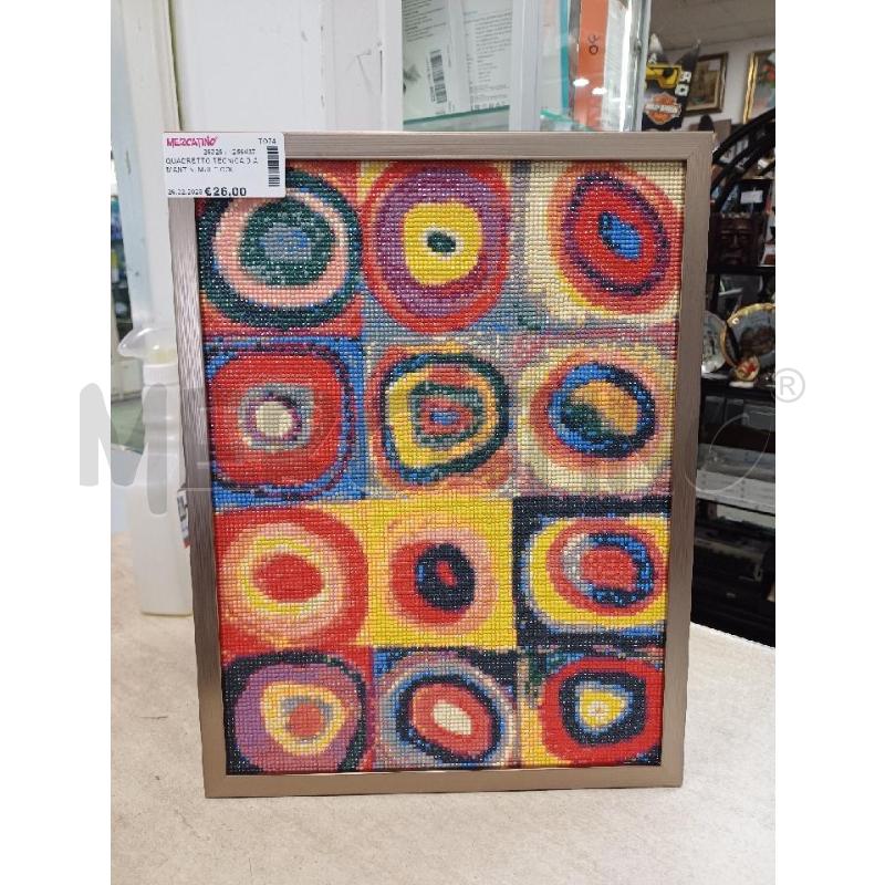 QUADRETTO TECNICA DIAMANTINI MULTICOLORE  | Mercatino dell'Usato Moncalieri - fr. moriondo 1