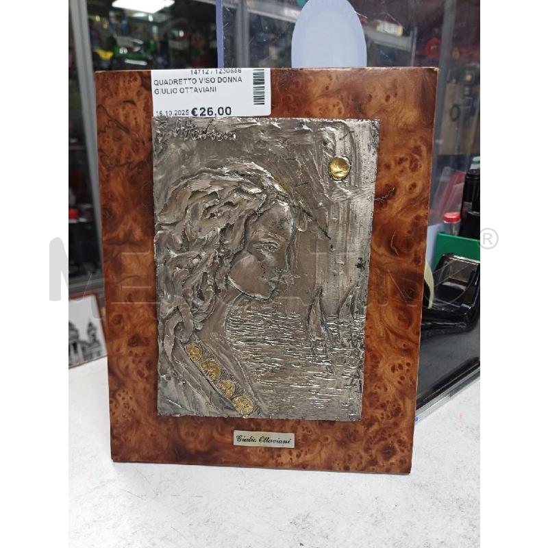 QUADRETTO VISO DONNA GIULIO OTTAVIANI | Mercatino dell'Usato Moncalieri - fr. moriondo 1