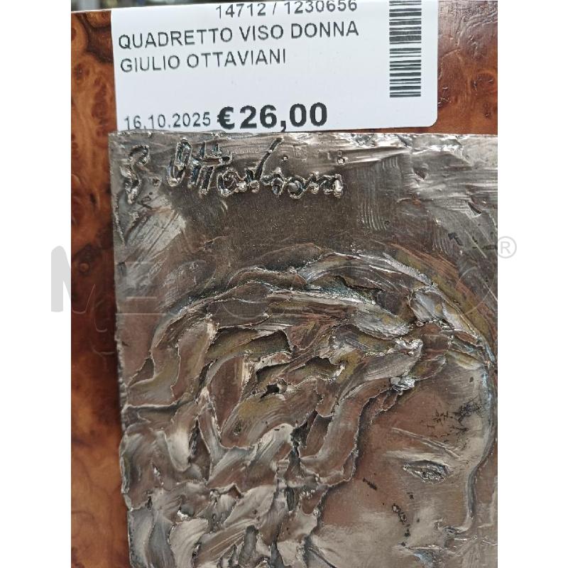 QUADRETTO VISO DONNA GIULIO OTTAVIANI | Mercatino dell'Usato Moncalieri - fr. moriondo 3
