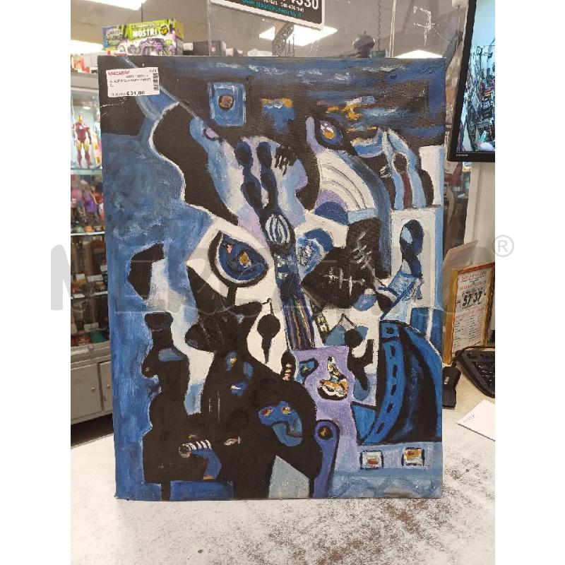 QUADRO BLU NERO ZANUTEL | Mercatino dell'Usato Moncalieri - fr. moriondo 1