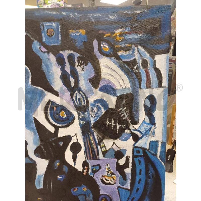 QUADRO BLU NERO ZANUTEL | Mercatino dell'Usato Moncalieri - fr. moriondo 2