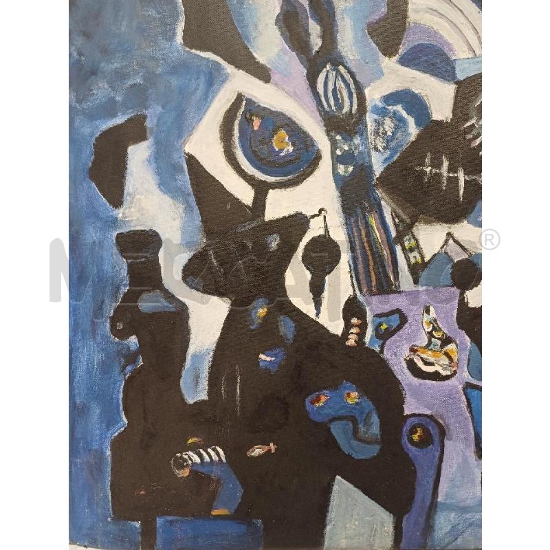 QUADRO BLU NERO ZANUTEL | Mercatino dell'Usato Moncalieri - fr. moriondo 3