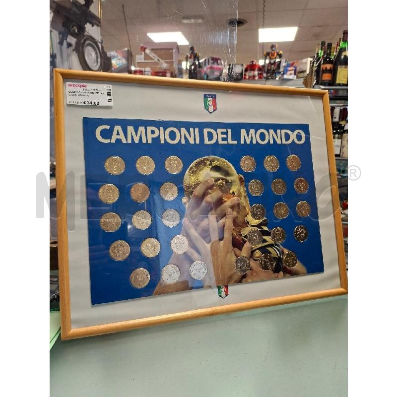 QUADRO CAMPIONI DEL MONDO MONETE | Mercatino dell'Usato Moncalieri - fr. moriondo 1