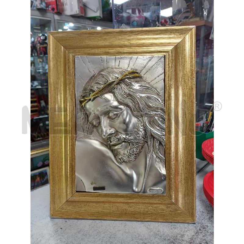 QUADRO CRISTO ARGENTATO CRISTIAN | Mercatino dell'Usato Moncalieri - fr. moriondo 1