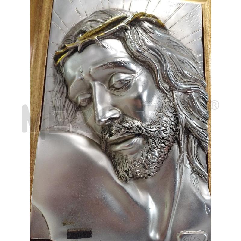 QUADRO CRISTO ARGENTATO CRISTIAN | Mercatino dell'Usato Moncalieri - fr. moriondo 2