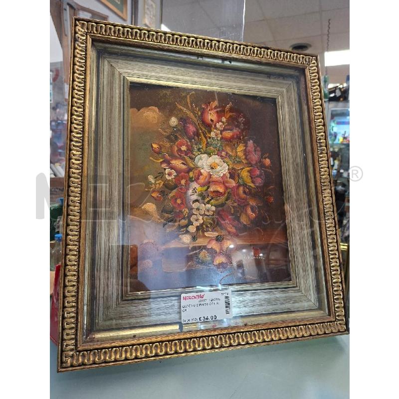 QUADRO DIPINTO CON FIORI | Mercatino dell'Usato Moncalieri - fr. moriondo 1