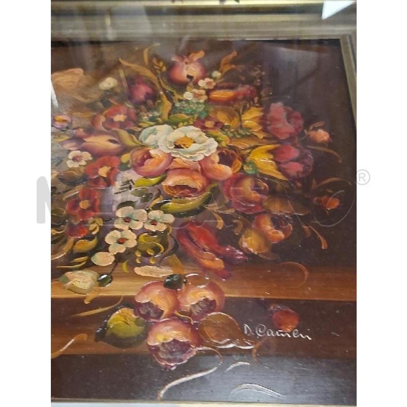 QUADRO DIPINTO CON FIORI | Mercatino dell'Usato Moncalieri - fr. moriondo 2