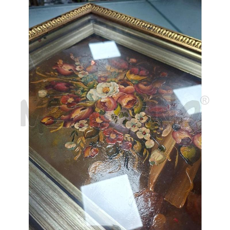 QUADRO DIPINTO CON FIORI | Mercatino dell'Usato Moncalieri - fr. moriondo 3