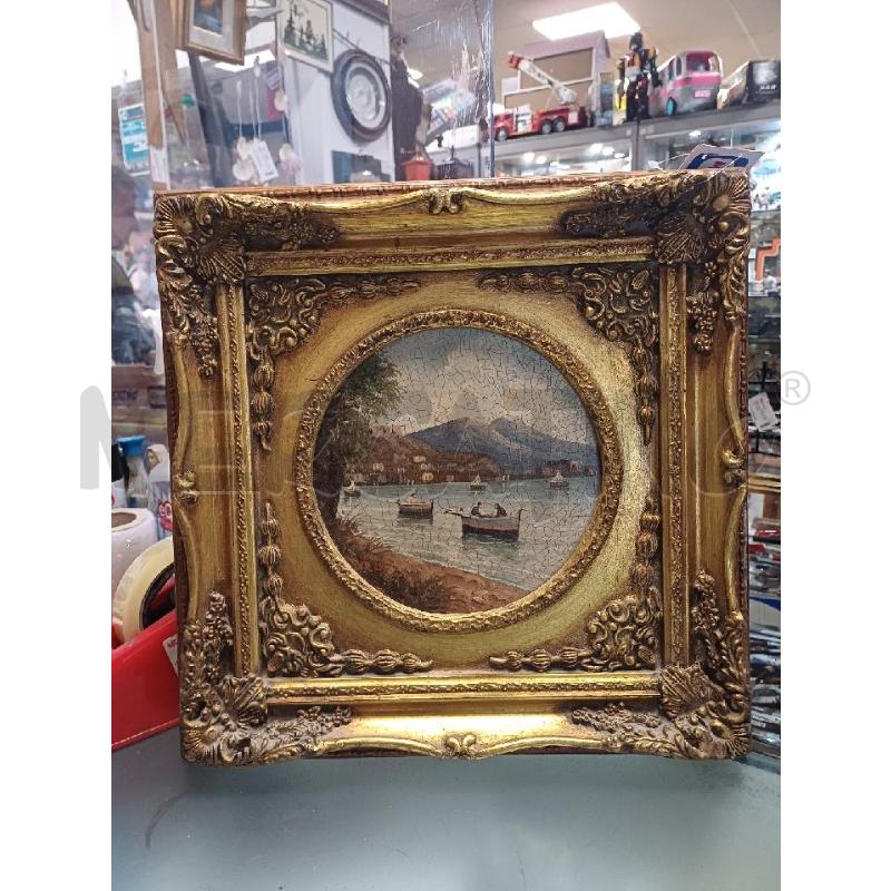 QUADRO DIPINTO SU TAVOLA GOLFO DI NAPOLI | Mercatino dell'Usato Moncalieri - fr. moriondo 1
