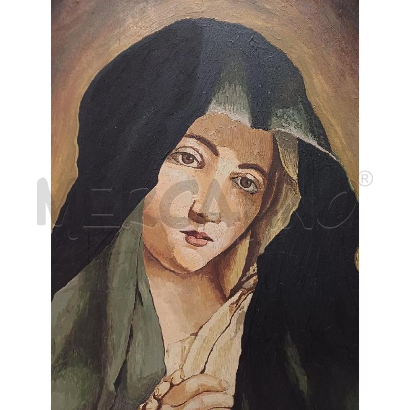 QUADRO DIPINTO SU TAVOLA MADONNA  | Mercatino dell'Usato Moncalieri - fr. moriondo 2