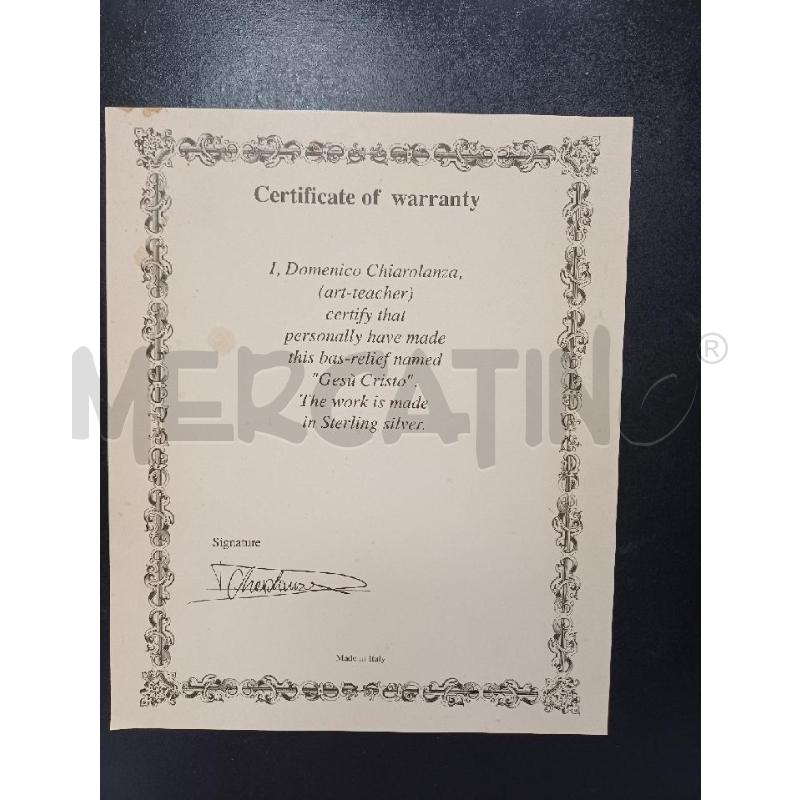 QUADRO GESU' CHIAROLANZA  | Mercatino dell'Usato Moncalieri - fr. moriondo 4