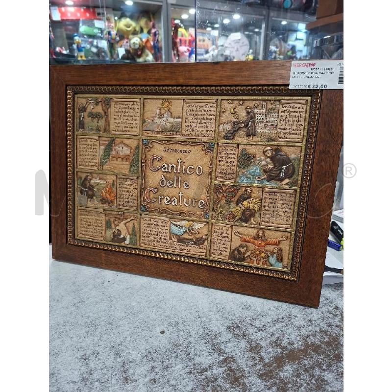 QUADRO ICONA CANTICO DELLE CREATURE  | Mercatino dell'Usato Moncalieri - fr. moriondo 1