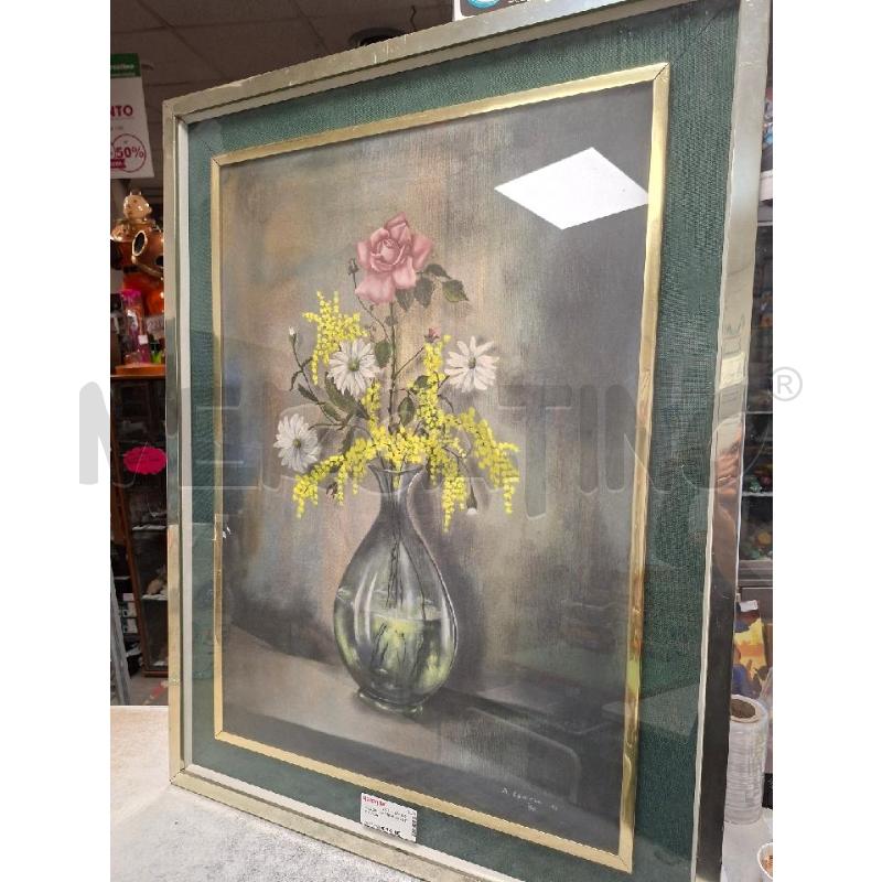 QUADRO LANTERI VASO CON FIORI | Mercatino dell'Usato Moncalieri - fr. moriondo 1