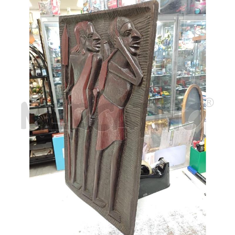 QUADRO LEGNO INDIGENI ETNICO | Mercatino dell'Usato Moncalieri - fr. moriondo 2