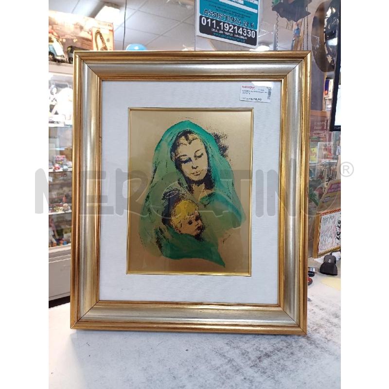 QUADRO MADONNA LAMINA DORATA | Mercatino dell'Usato Moncalieri - fr. moriondo 1