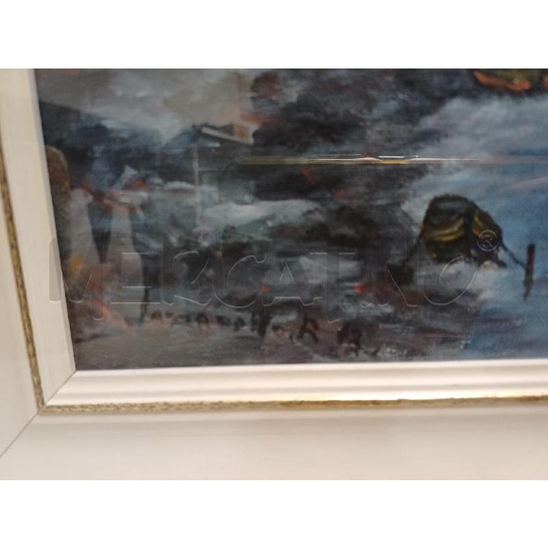 QUADRO PAESAGGIO NOTTURNO LAZZAROTTO ROMANO 2013 | Mercatino dell'Usato Moncalieri - fr. moriondo 2