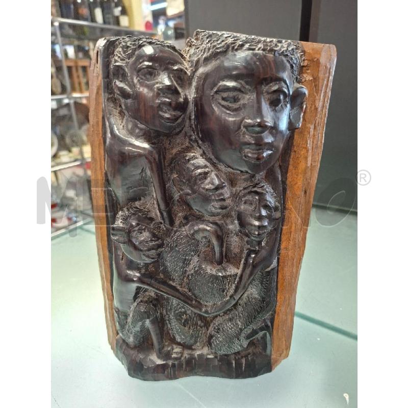 SCULTURA LEGNOCHIARO SCURO UOMINI | Mercatino dell'Usato Moncalieri - fr. moriondo 2
