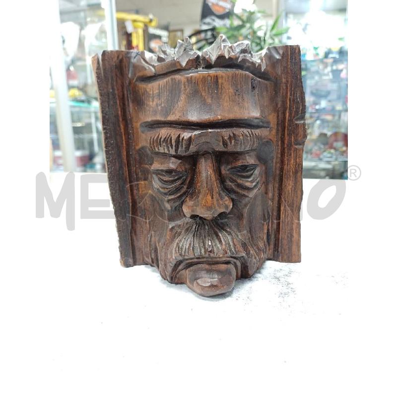 SCULTURA VISO LEGNO DUGIO 75 | Mercatino dell'Usato Moncalieri - fr. moriondo 1