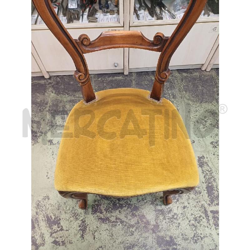 SEDIE PZ. 4 IN STILE SEDUTA GIALLO | Mercatino dell'Usato Moncalieri - fr. moriondo 2