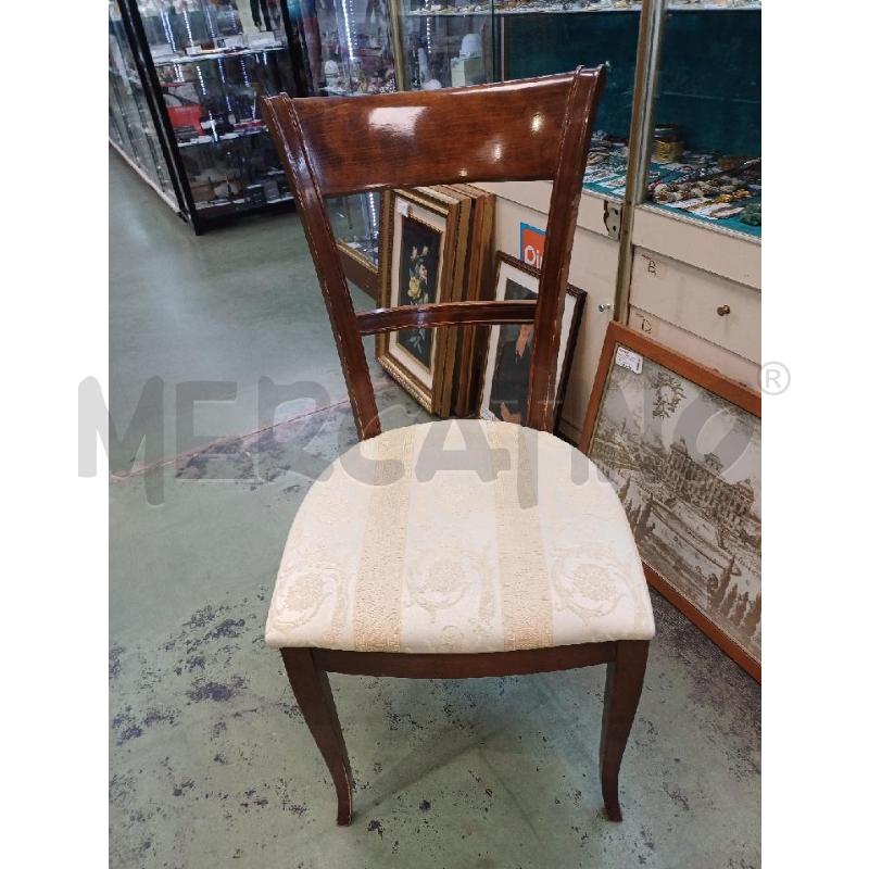 SEDIE PZ. 4 LEGNO SEDUTA BEIGE | Mercatino dell'Usato Moncalieri - fr. moriondo 1