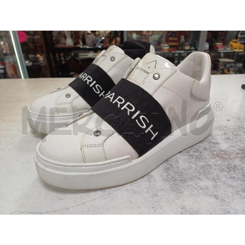 SNEAKERS DONNA BIANCO NERO STRASS ED PARRISH | Mercatino dell'Usato Moncalieri - fr. moriondo 1