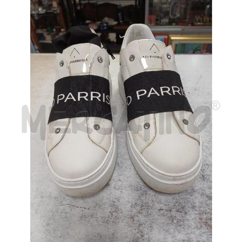 SNEAKERS DONNA BIANCO NERO STRASS ED PARRISH | Mercatino dell'Usato Moncalieri - fr. moriondo 2