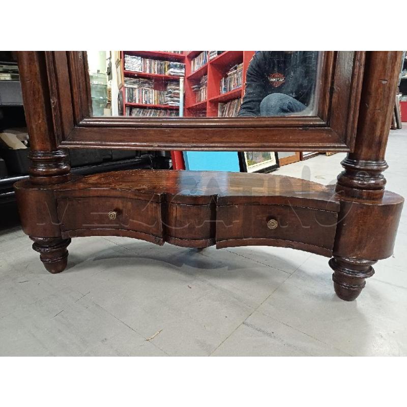 SPECCHIO 1 CASSETTI LEGNO D'EPOCA  | Mercatino dell'Usato Moncalieri - fr. moriondo 2