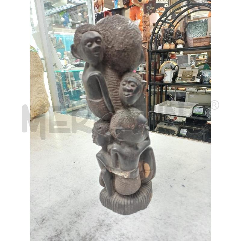 STATUA LEGNO LA FAMIGLIA  | Mercatino dell'Usato Moncalieri - fr. moriondo 3