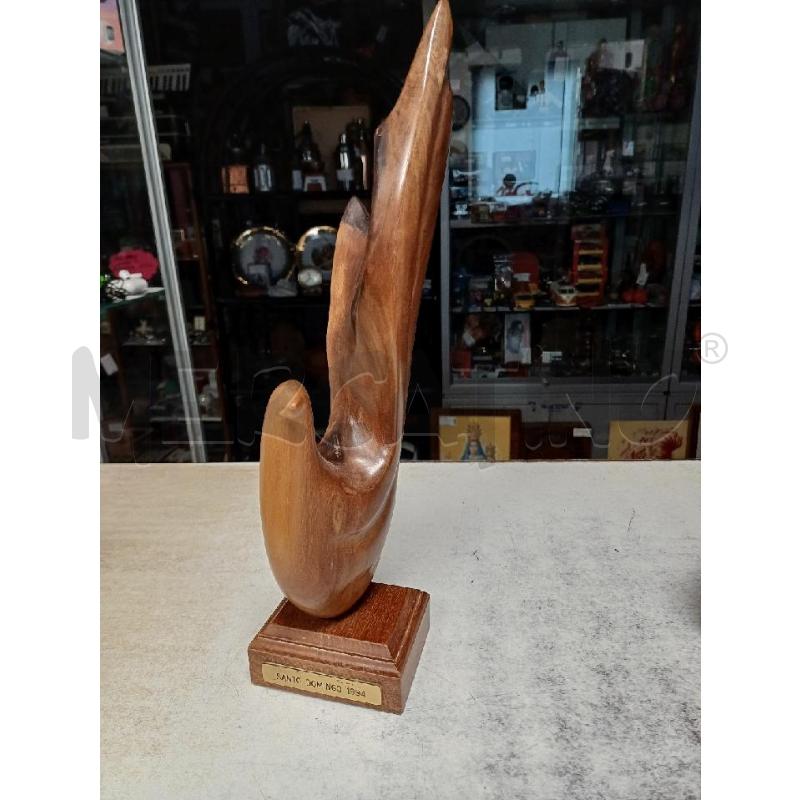 STATUA LEGNO SANTO DOMINGO 1994 | Mercatino dell'Usato Moncalieri - fr. moriondo 1