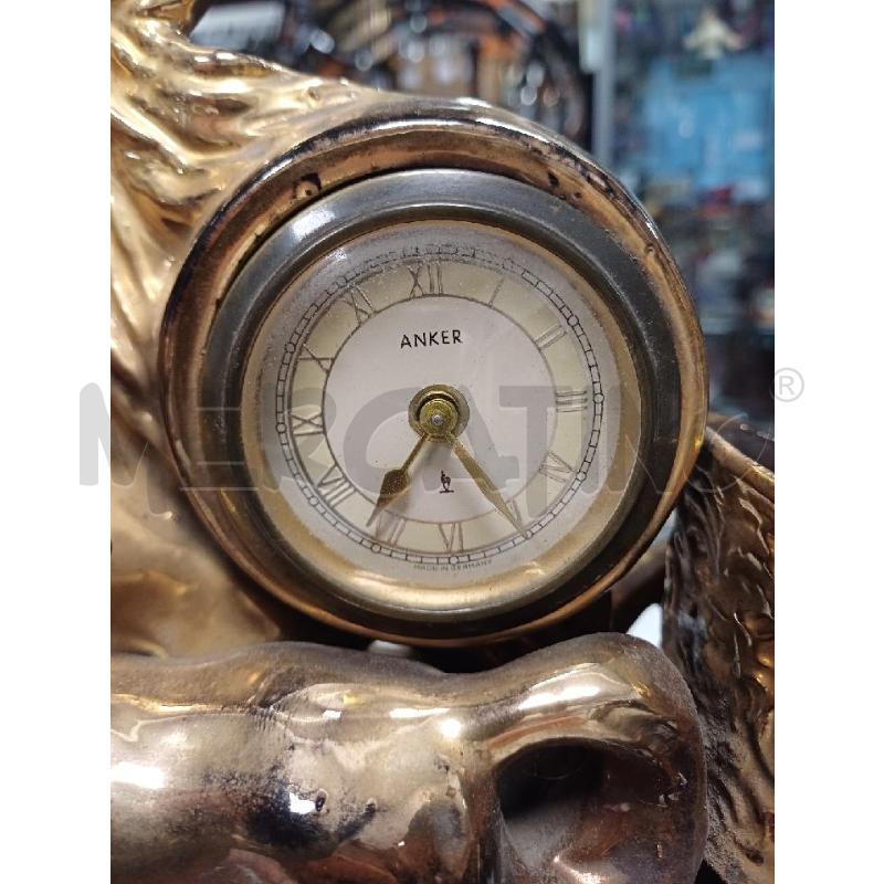 STATUA OROLOGIO CAVALLI DORATI | Mercatino dell'Usato Moncalieri - fr. moriondo 2