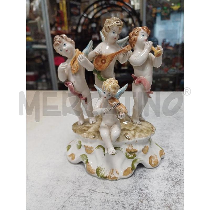 STATUETTA 4 PUTTI MUSICISTA  | Mercatino dell'Usato Moncalieri - fr. moriondo 1