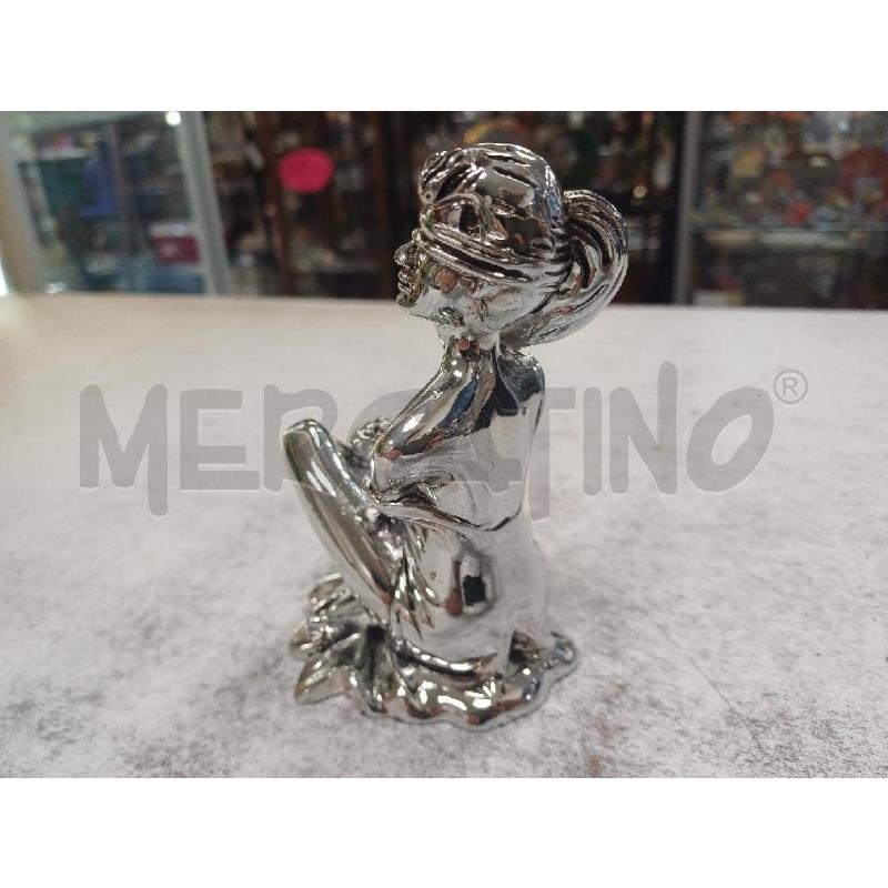 STATUETTA DAMA ARGENTATA | Mercatino dell'Usato Moncalieri - fr. moriondo 3