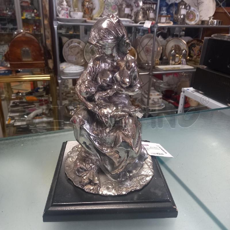 STATUINA DONNA ARGENTATA | Mercatino dell'Usato Moncalieri - fr. moriondo 1