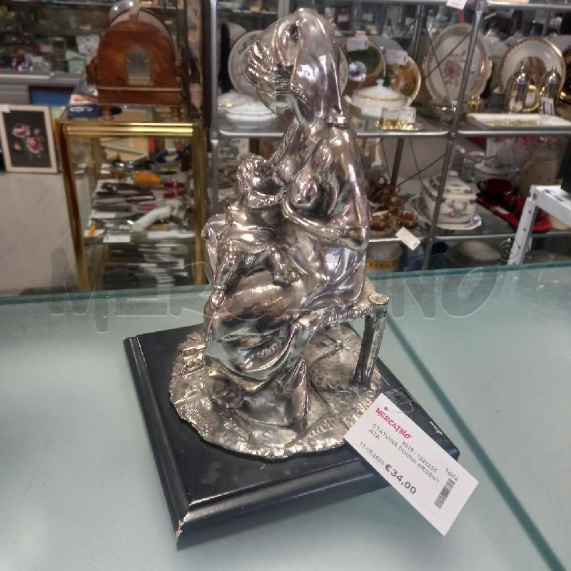 STATUINA DONNA ARGENTATA | Mercatino dell'Usato Moncalieri - fr. moriondo 3