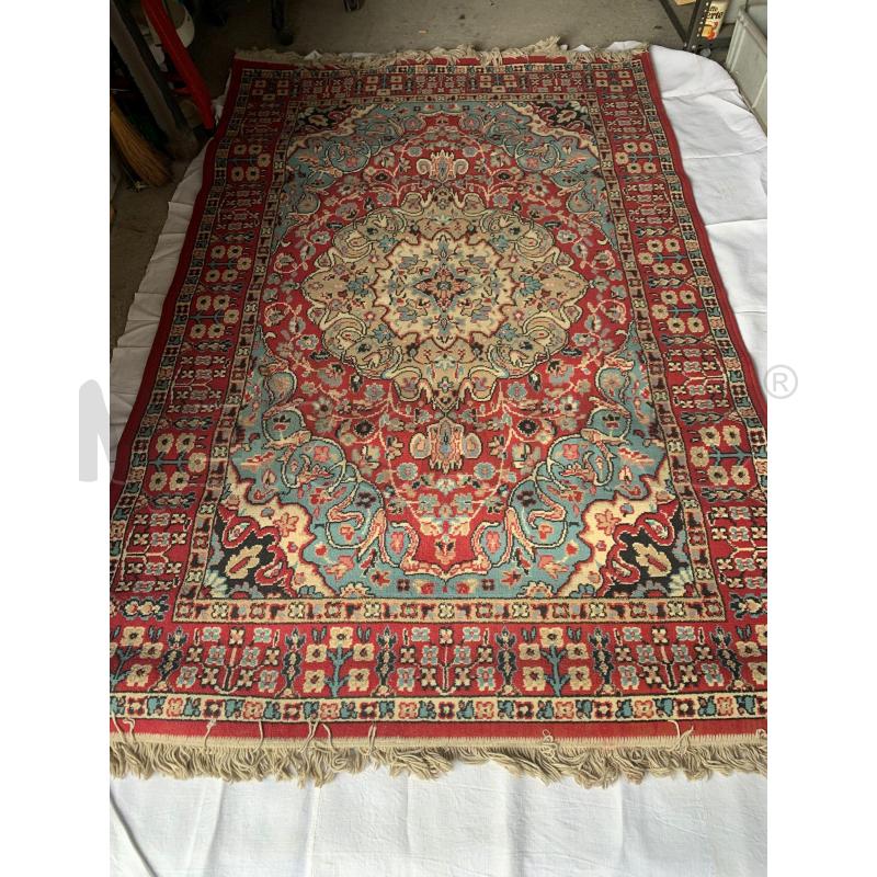 TAPPETO ROSSO BEIGE CELESTE 146X230 | Mercatino dell'Usato Moncalieri - fr. moriondo 1