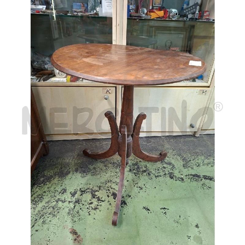 TAVOLINO LEGNO ROTONDO | Mercatino dell'Usato Moncalieri - fr. moriondo 1